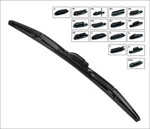 muti-fit hybrid wiper blade